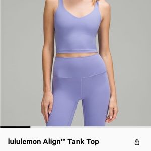 Lululemon Align Tank in Dark Lavendar Color- Size 4